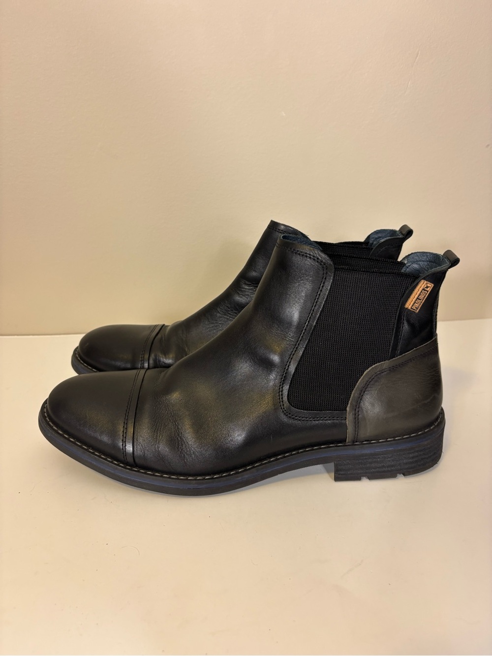 PIKOLINOS Men's Black & Grey Leather Chukka Chelsea Boots Size 45 = 11.5-12